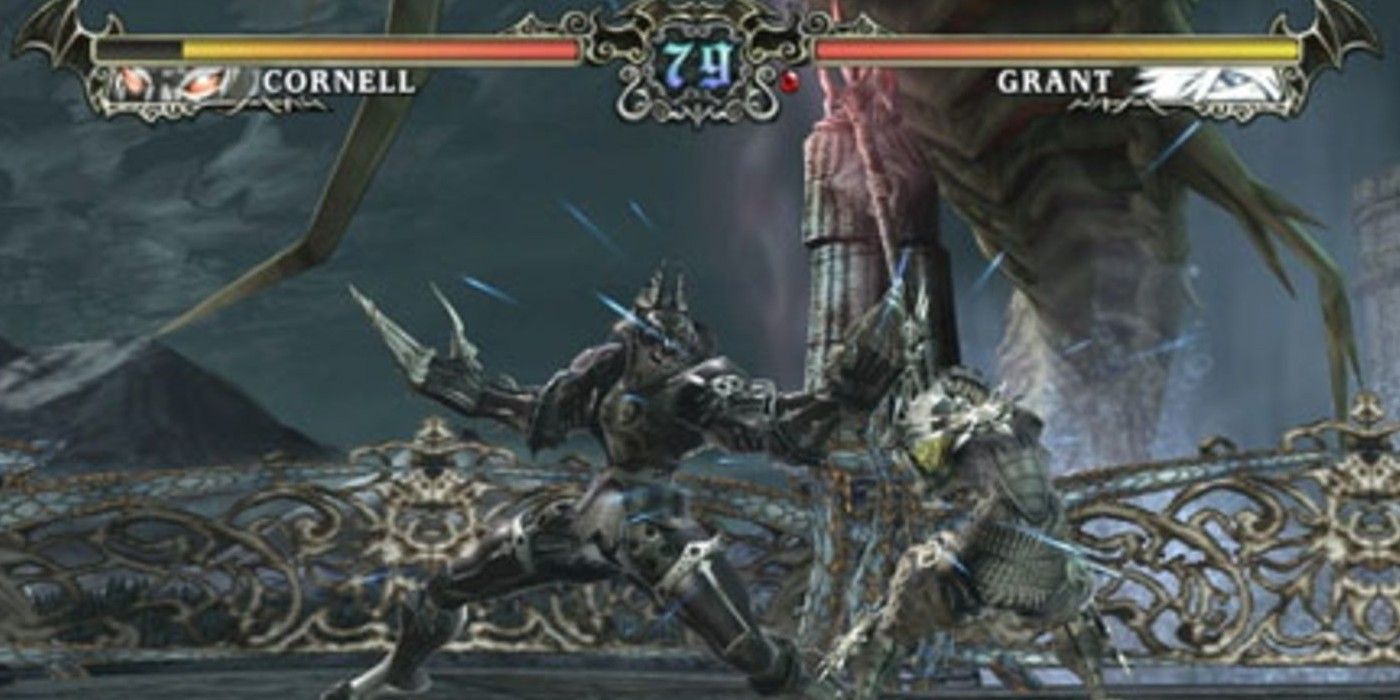 Two characters fighting in Castlevania Judgment.