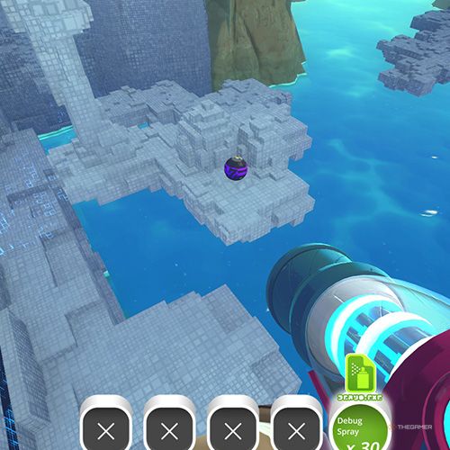 The player is looking at the  treasure pod no 12 at the Slimeulation in Slime Rancher