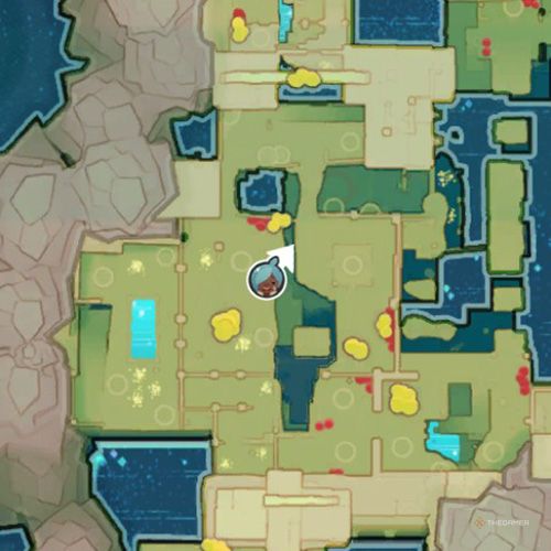 The player's icon shows the location of the treasure pod no 5 at the Ancient Ruins in Slime Rancher