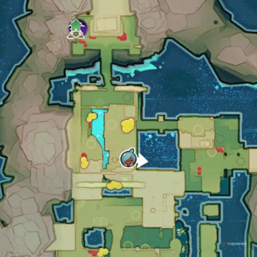 The player's icon shows the location of the treasure pod no 8 at the Ancient Ruins in Slime Rancher