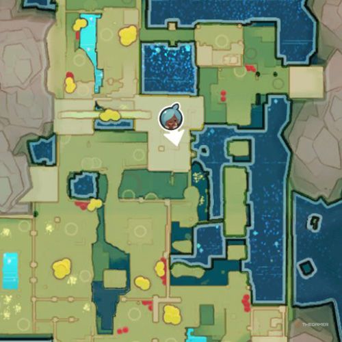 The player's icon shows the location of the treasure pod no 14 at the Ancient Ruins in Slime Rancher