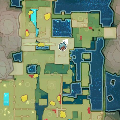 The player's icon shows the location of the treasure pod no 15 at the Ancient Ruins in Slime Rancher