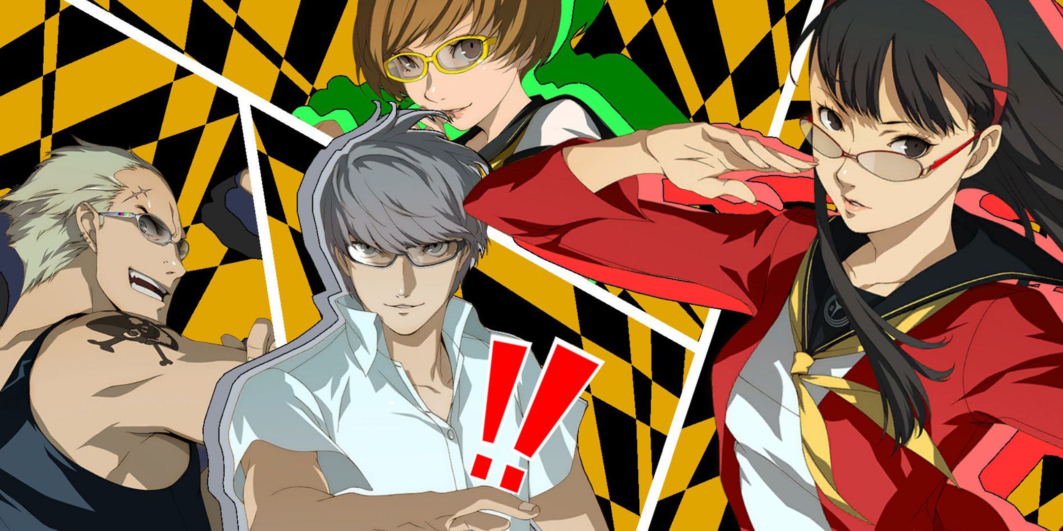 Yu Narukami and the Investigation Team from Persona 4 Golden.