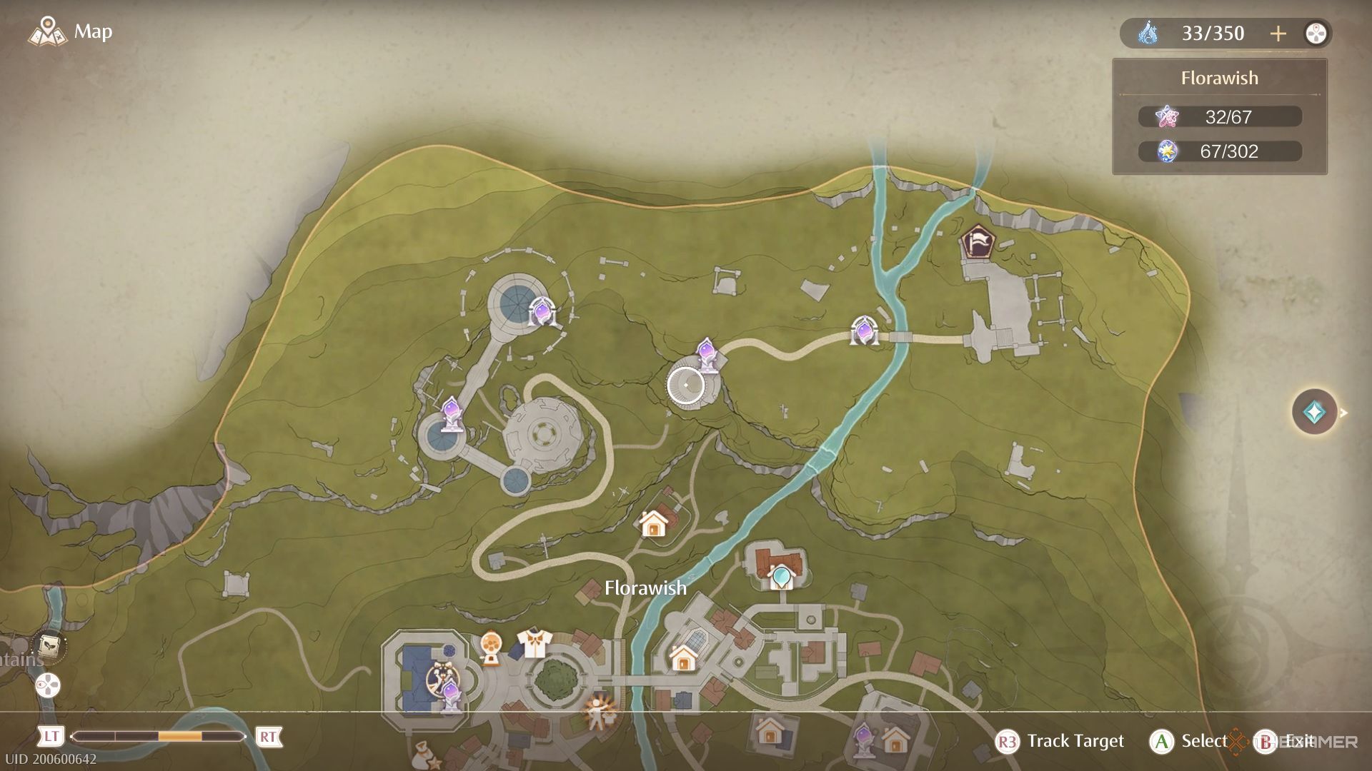 The Secret Base Crane Flight minigame location is shown in Infinity Nikki.