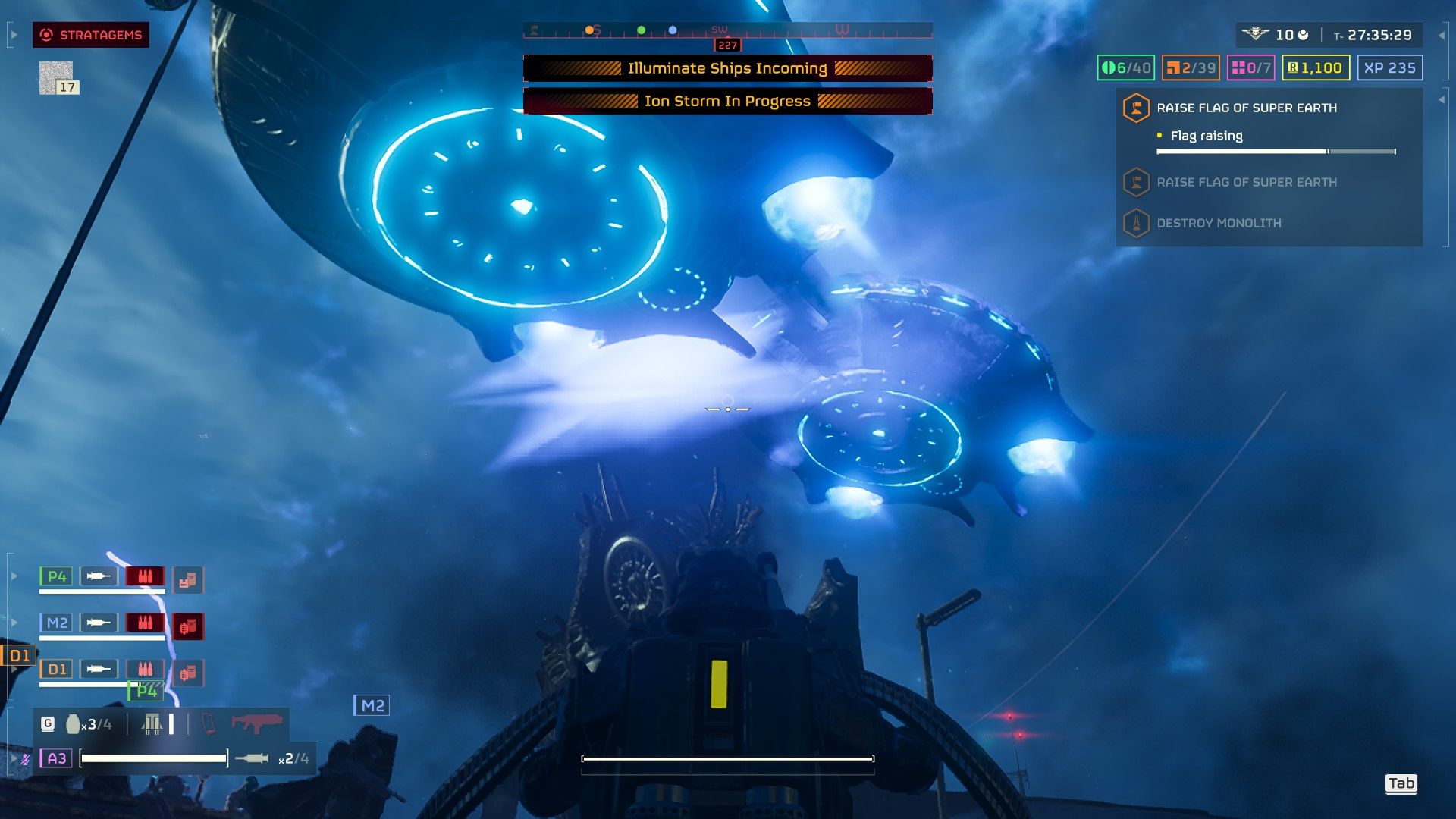 Illuminate UFOs in Helldivers 2