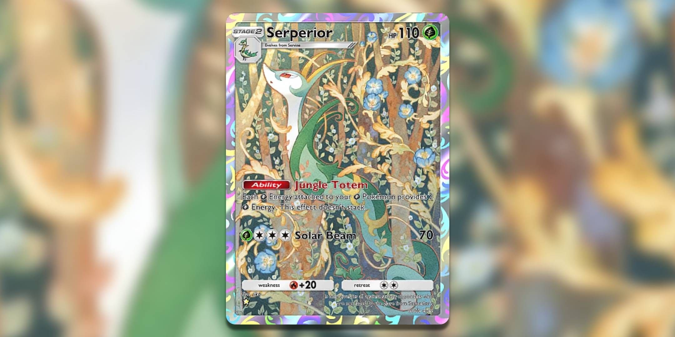 Serperior alt art in Pokemon TCG Pocket