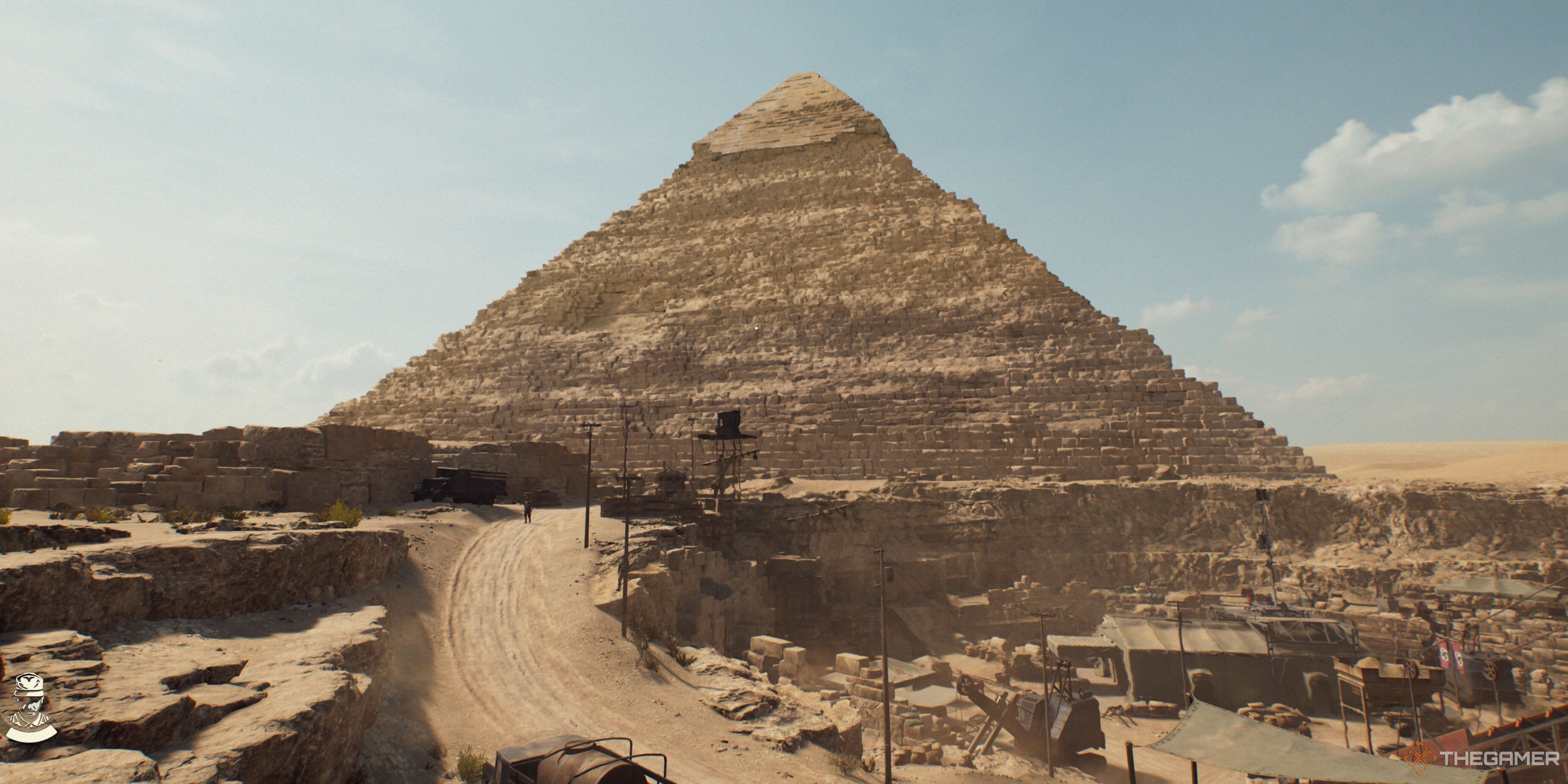 A great Pyramid in Gizeh in Indiana Jones and the Great Circle.