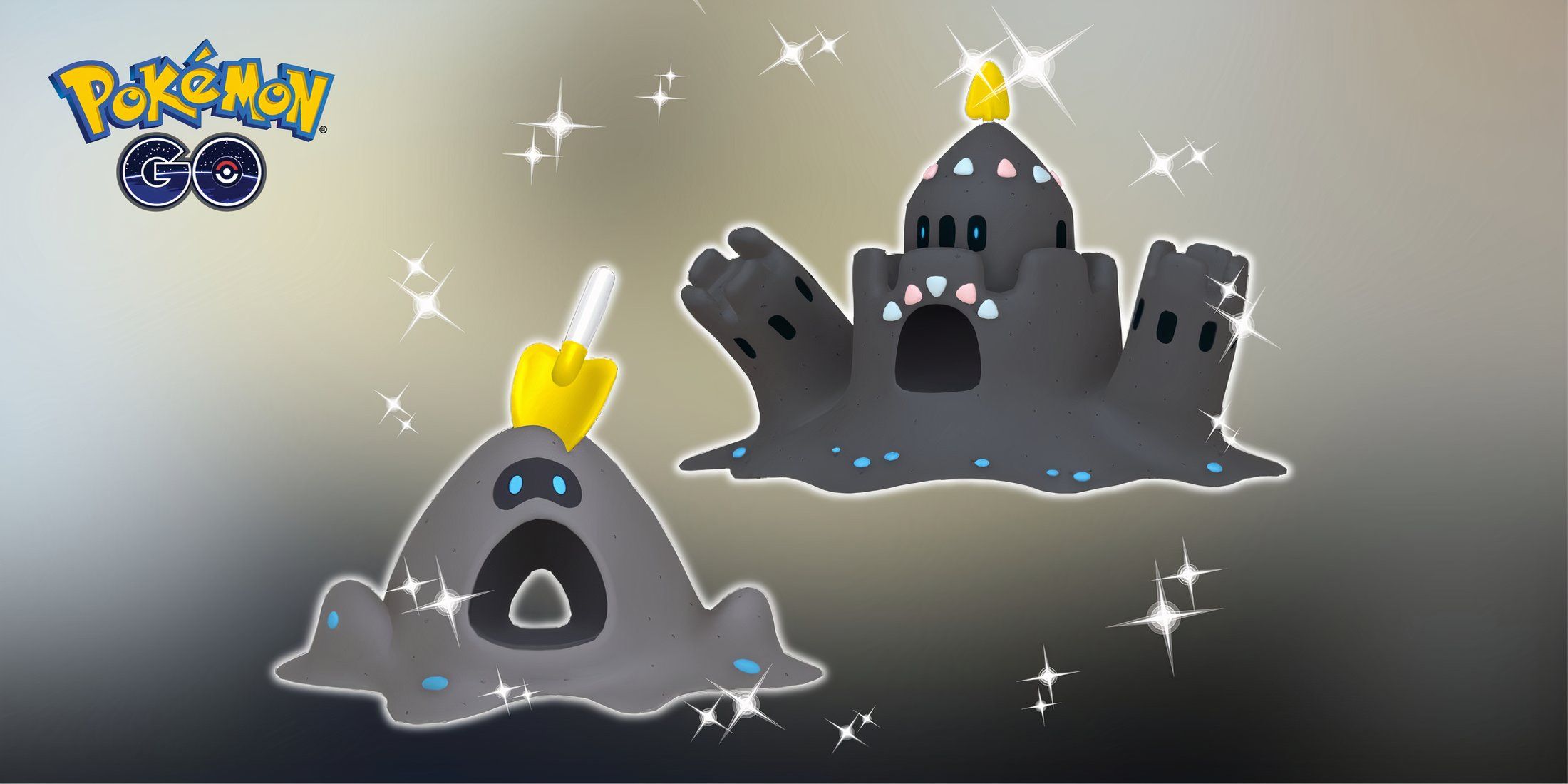 Pokemon GO Shiny Sandygast And Shiny Palossand