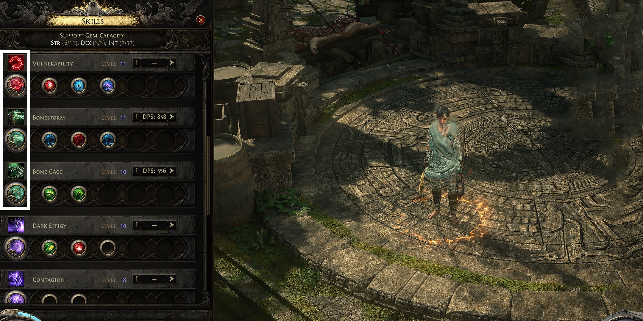 witch core skills in path of exile 2