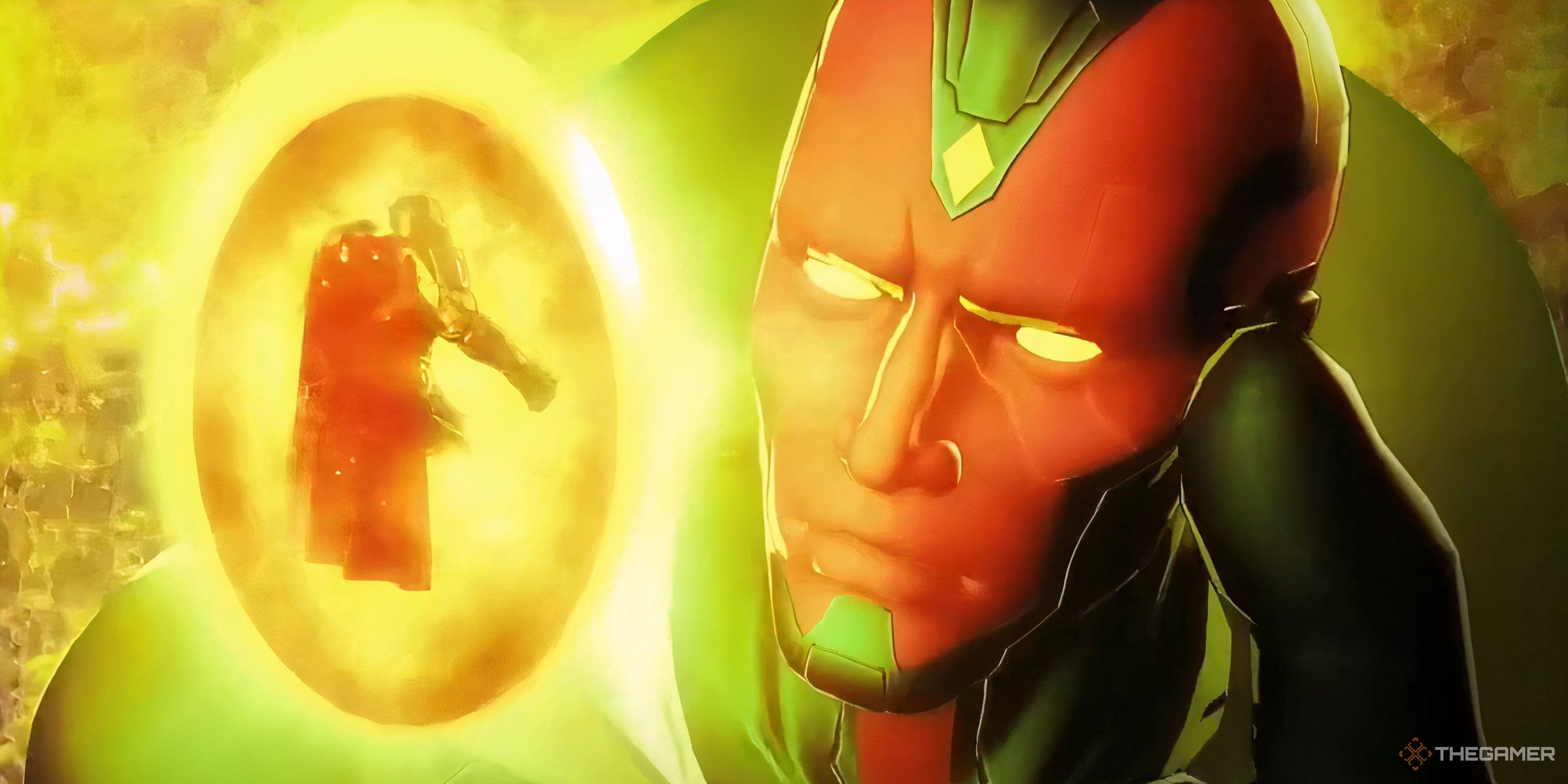 Vision Sealing Ultron Away In Marvel Ultimate Alliance 3 Black Order.