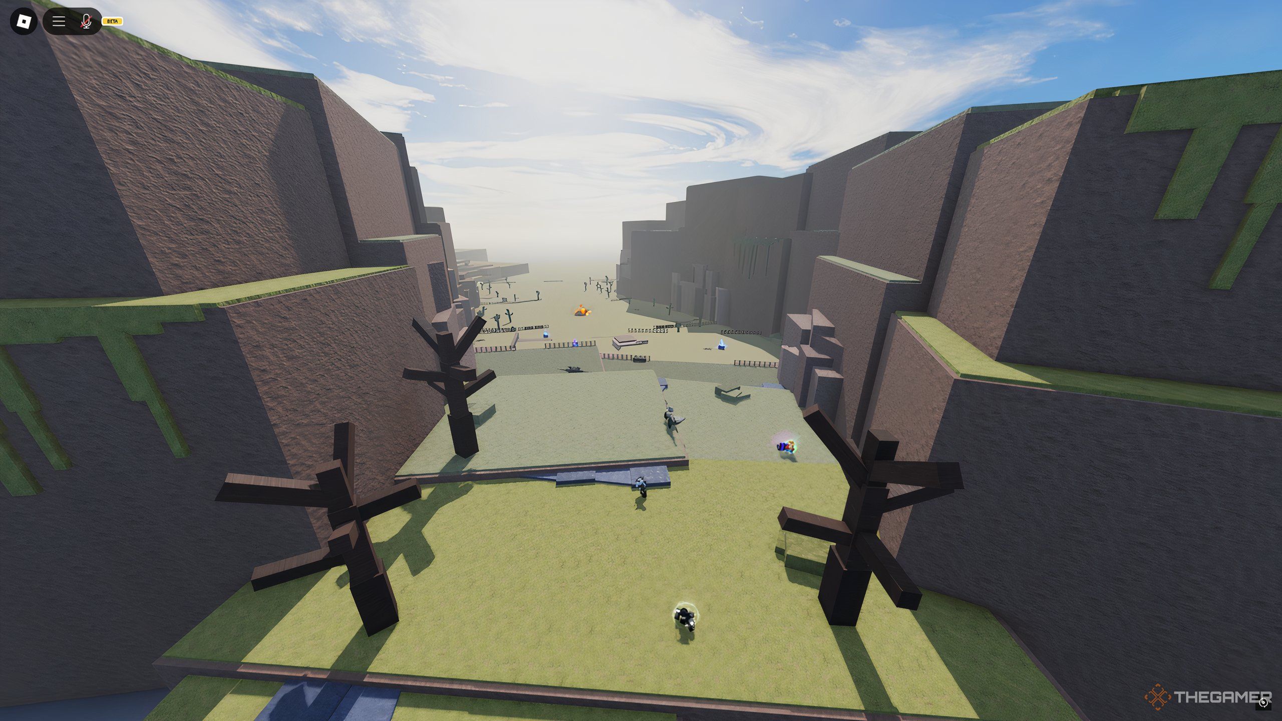 The Desert area, where Curses spawn in Roblox: A Universal Time.