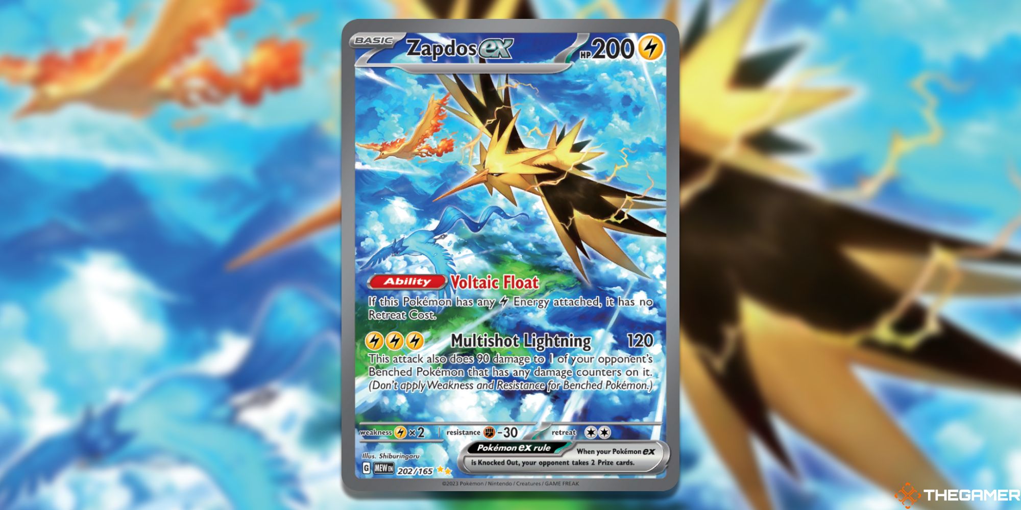 Pokemon TCG Zapdos Ex Special Illustration Card