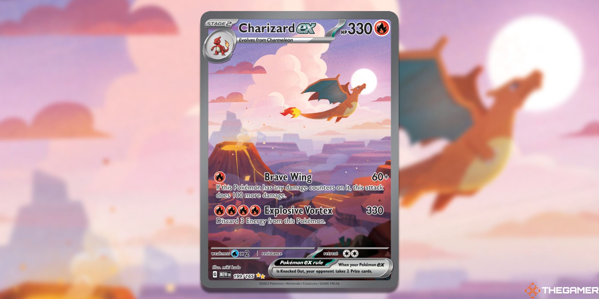 Pokemon TCG Charizard Ex Special Illustration Card From Scarlet and Violet 151