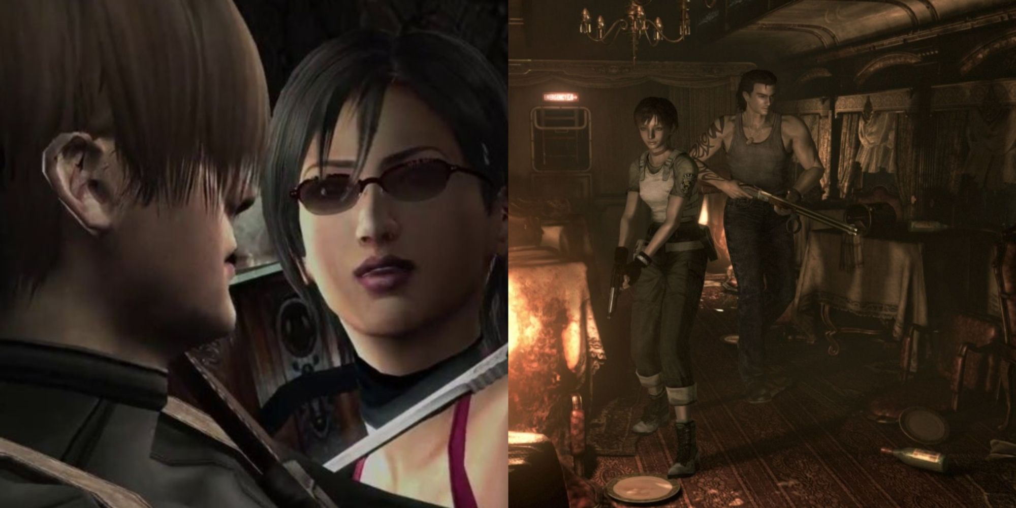 Resident Evil Duos Featured Split Image Leon and Ada & Rebecca and Billy