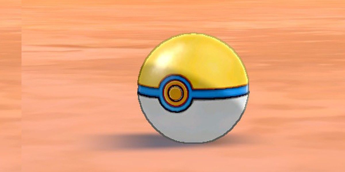 A Park ball about to catch its target in Pokemon.