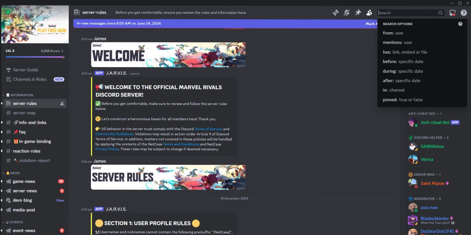 Discord Server Marvel Rivals Preview