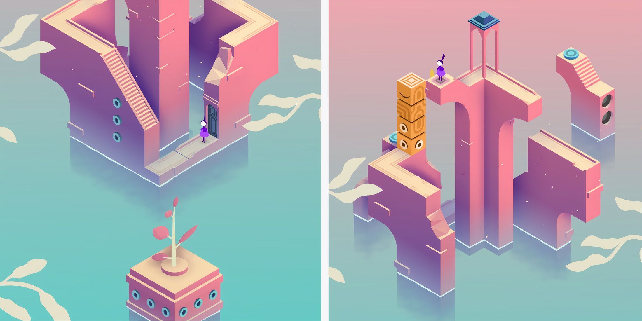 how to solve the part one of the hidden fens puzzle in monument valley 3