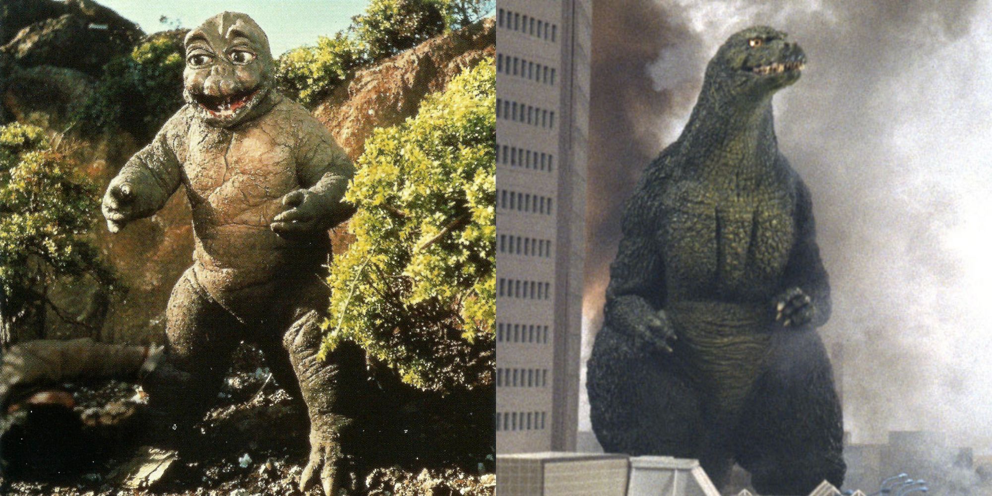 Minilla and Godzilla Junior.