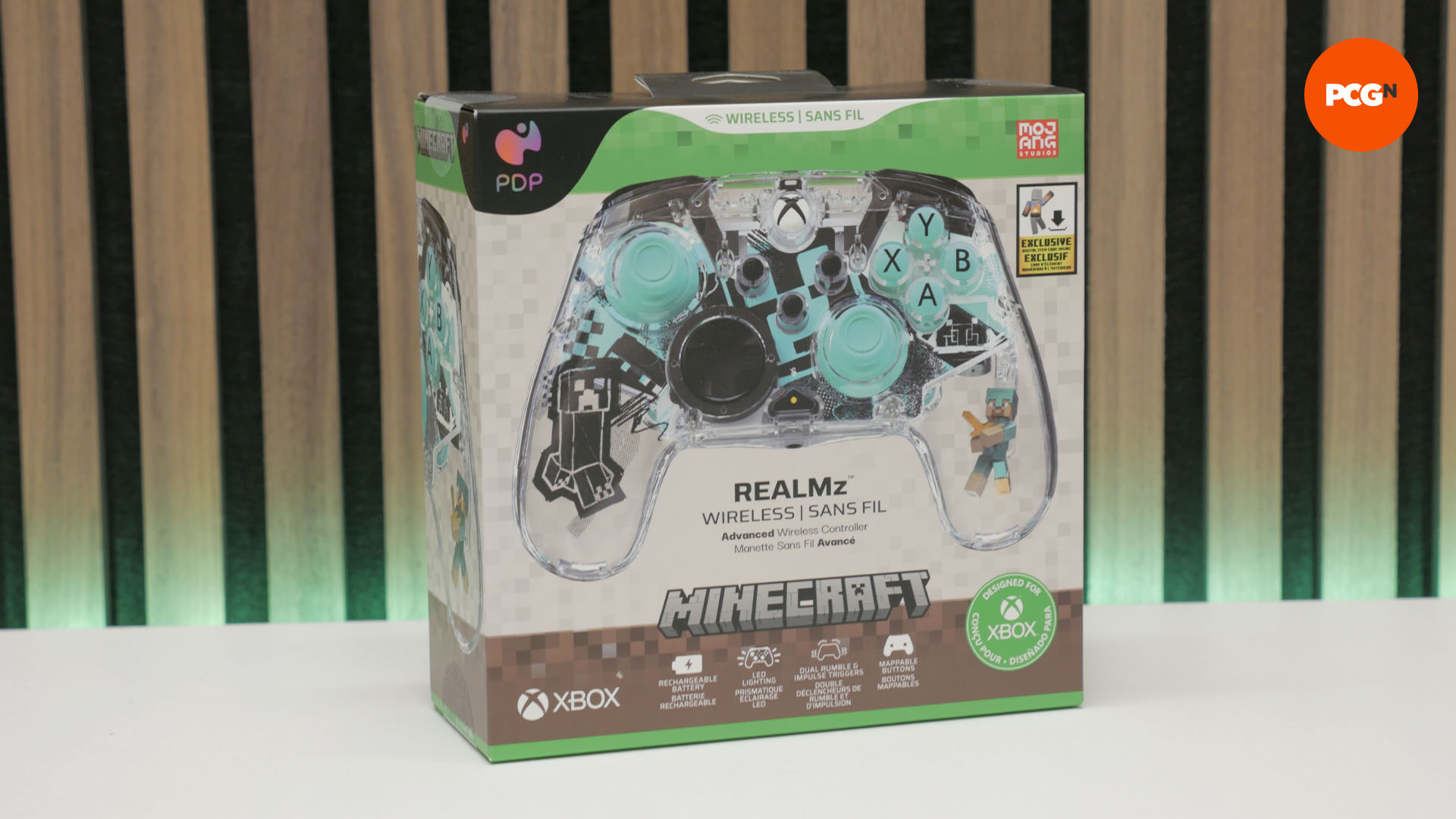 turtle beach pdp realmz wireless controller minecraft diamond print review 02