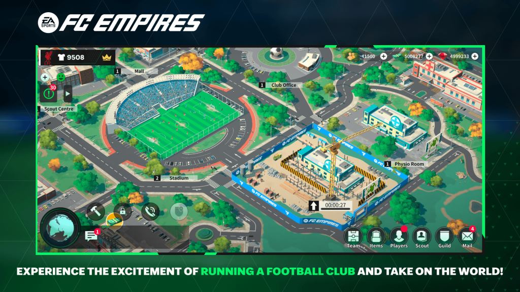 Running a Football Club in FC Empires, FC Empires Gameplay