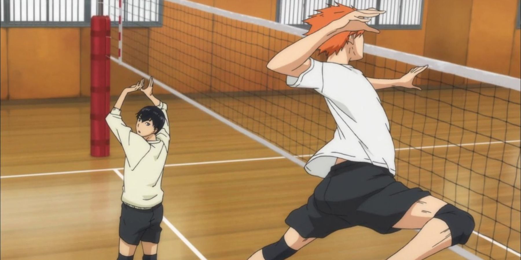 kageyama and hinata practising