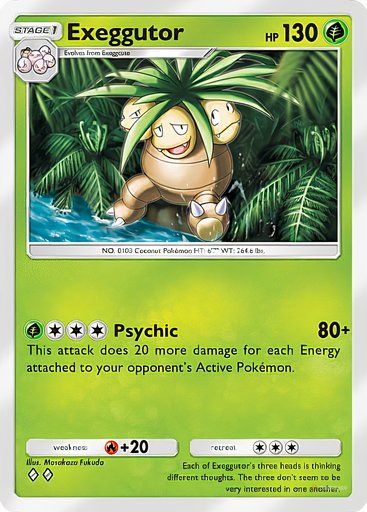 Exeggutor from the Pokemon TCG Pocket Mythical Island collection.