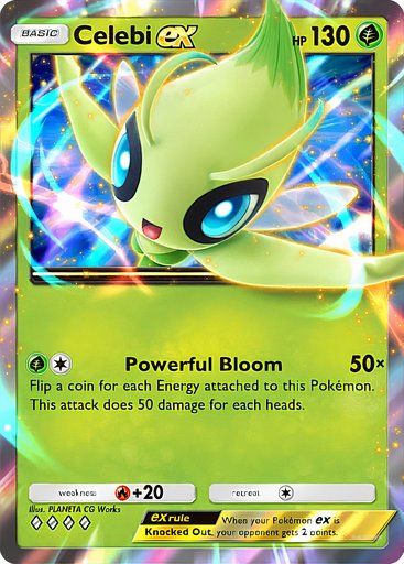 Celebi from the Pokemon TCG Pocket Mythical Island collection.