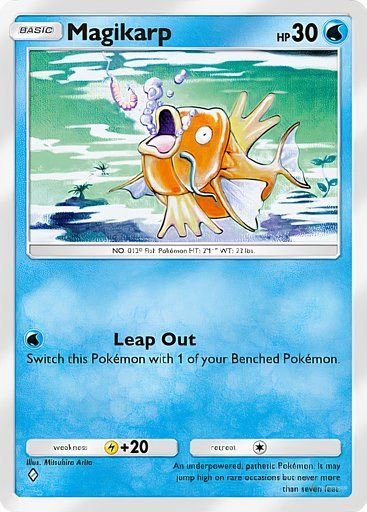 Magikarp from the Pokemon TCG Pocket Mythical Island collection.