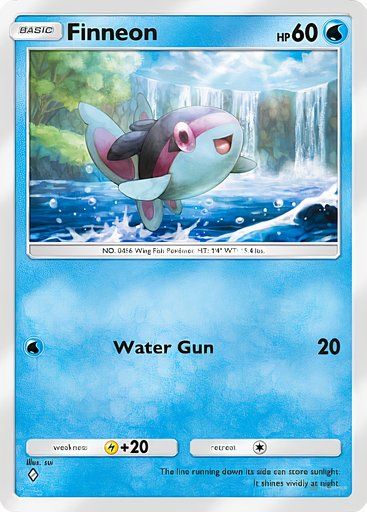 Finneon from the Pokemon TCG Pocket Mythical Island collection.