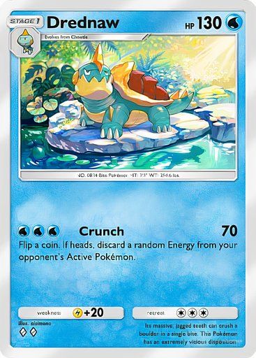 Drednaw from the Pokemon TCG Pocket Mythical Island collection.