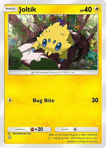 Joltik from the Pokemon TCG Pocket Mythical Island collection.