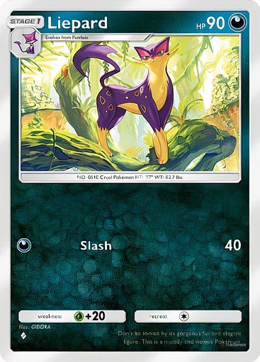 Liepard from the Pokemon TCG Pocket Mythical Island collection.