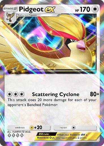 Pidgeot from the Pokemon TCG Pocket Mythical Island collection.