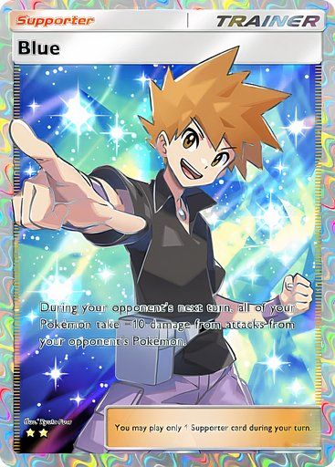 Blue Full Art version from the Pokemon TCG Pocket Mythical Island collection.