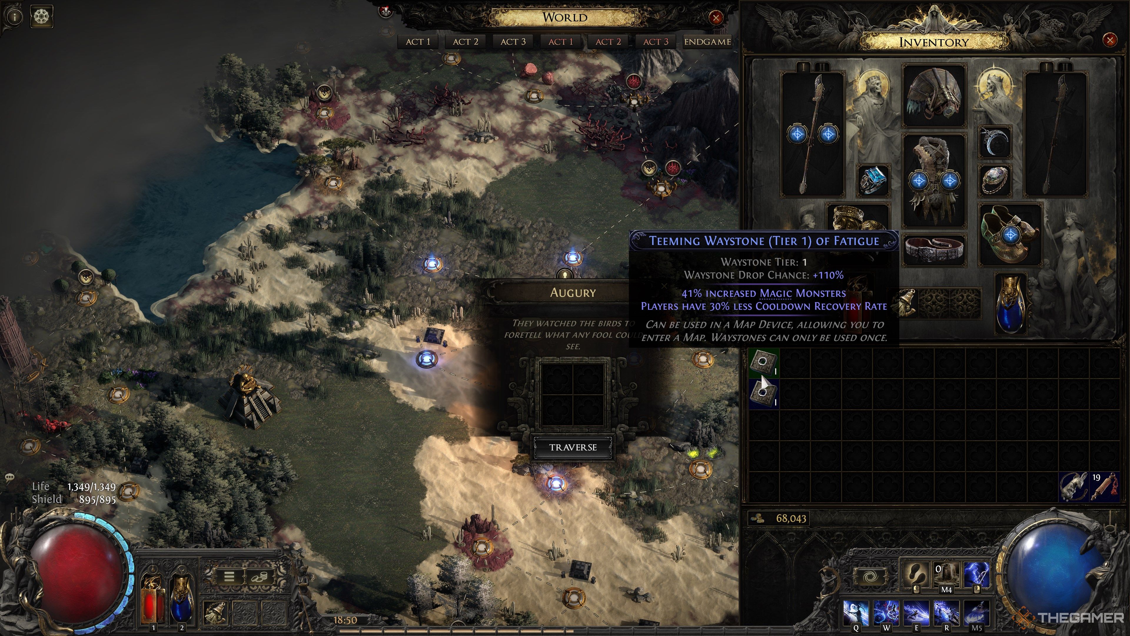 Path of Exile 2 Atlas Map Node Waystone