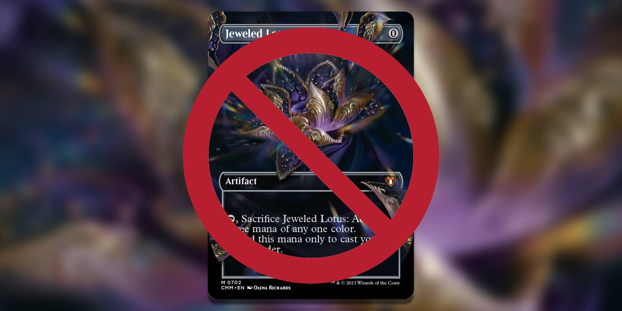 Jeweled Lotus is getting banned in Magic The Gathering Commander.