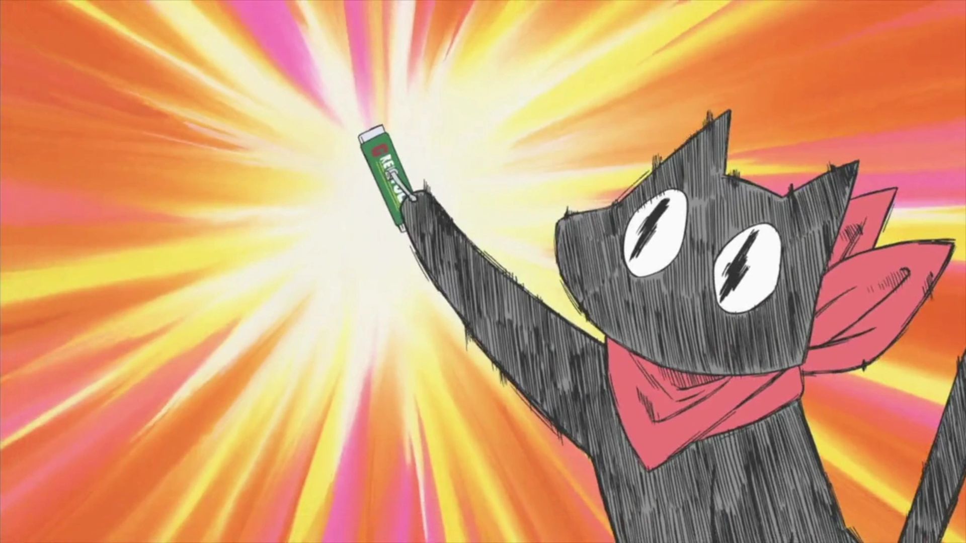 Sakamoto the cat from Nichijou.