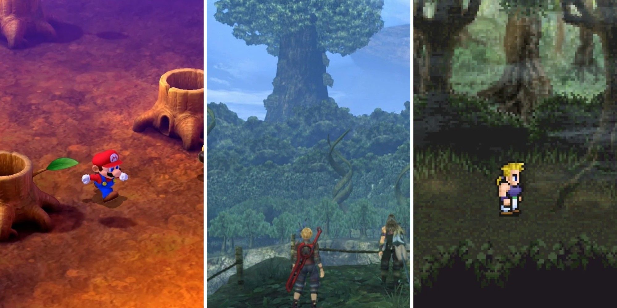 Forest Levels RPGs Super Mario RPG, Xenoblade Chronicles, Final Fantasy 6