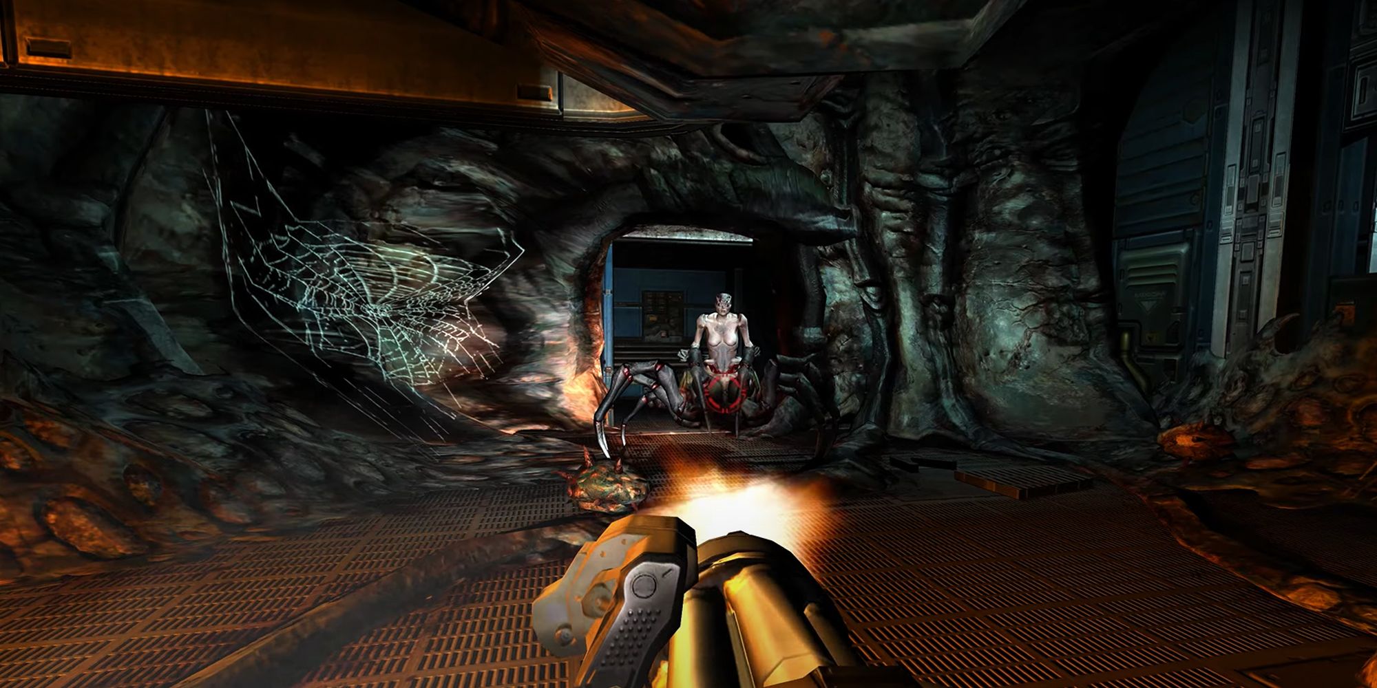 Mini-Gunning Spider Boss Doom 3