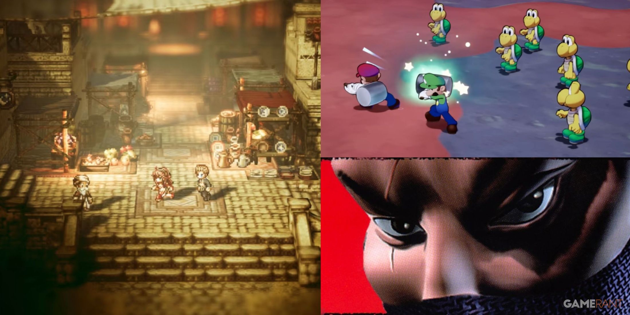 Octopath Traveler, Mario & Luigi Brothership and Tenchu, Stealth Assassins