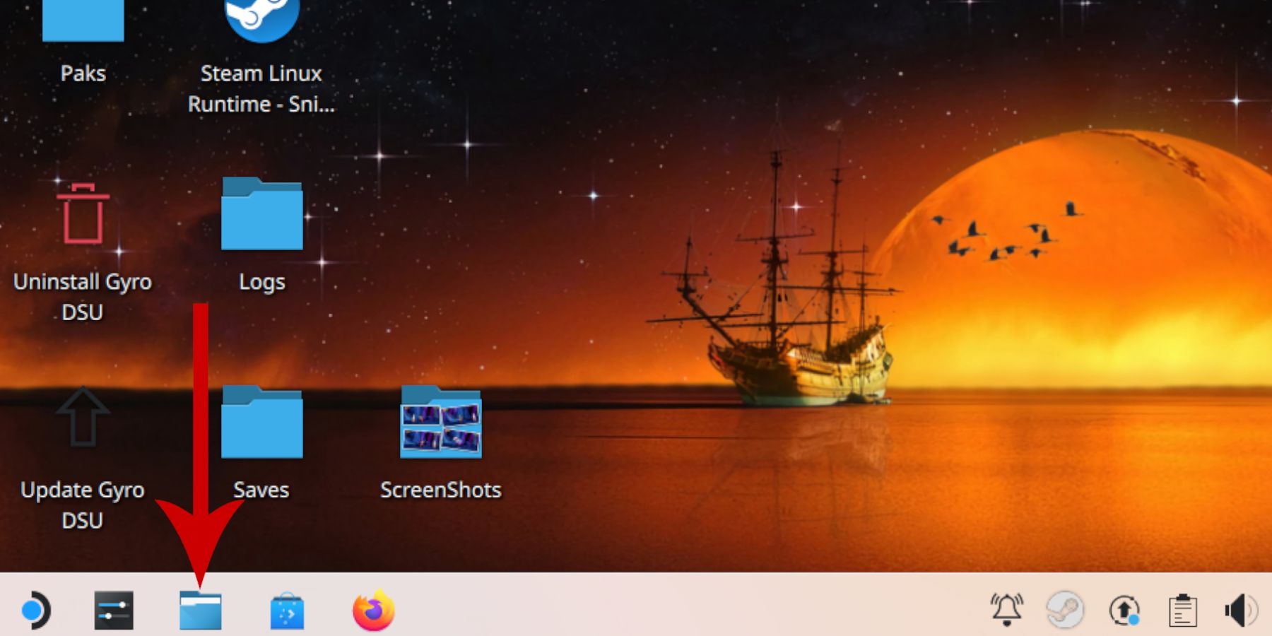 Steam Deck Desktop Mode Dolphin File Manager