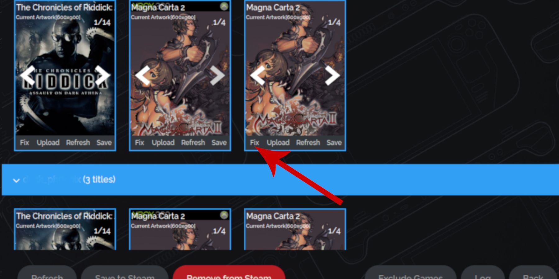 Fix Xbox 360 artwork in the Steam Rom Manager with the Steam Deck
