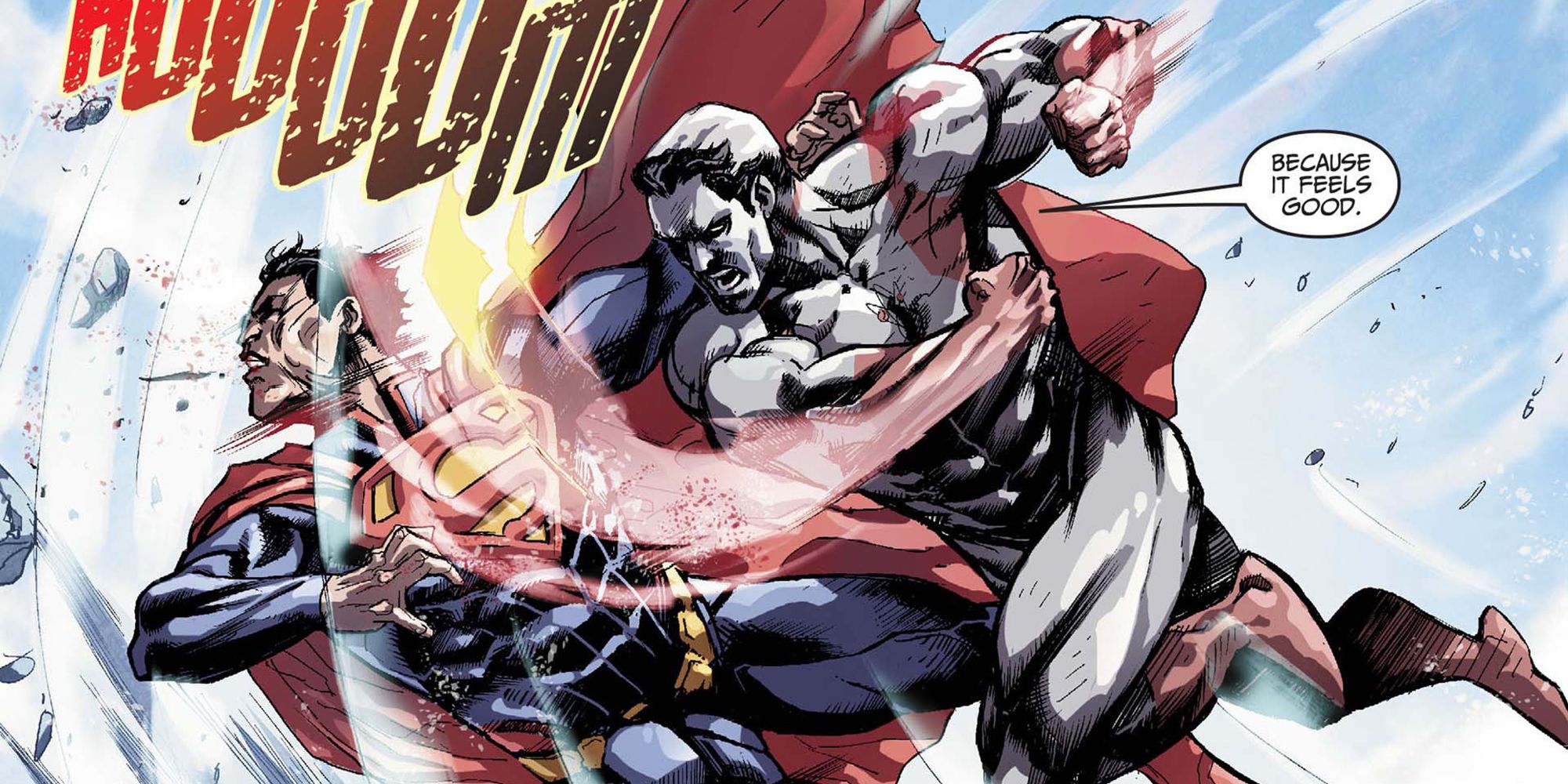 Superman vs Captain Atom in DC Comics