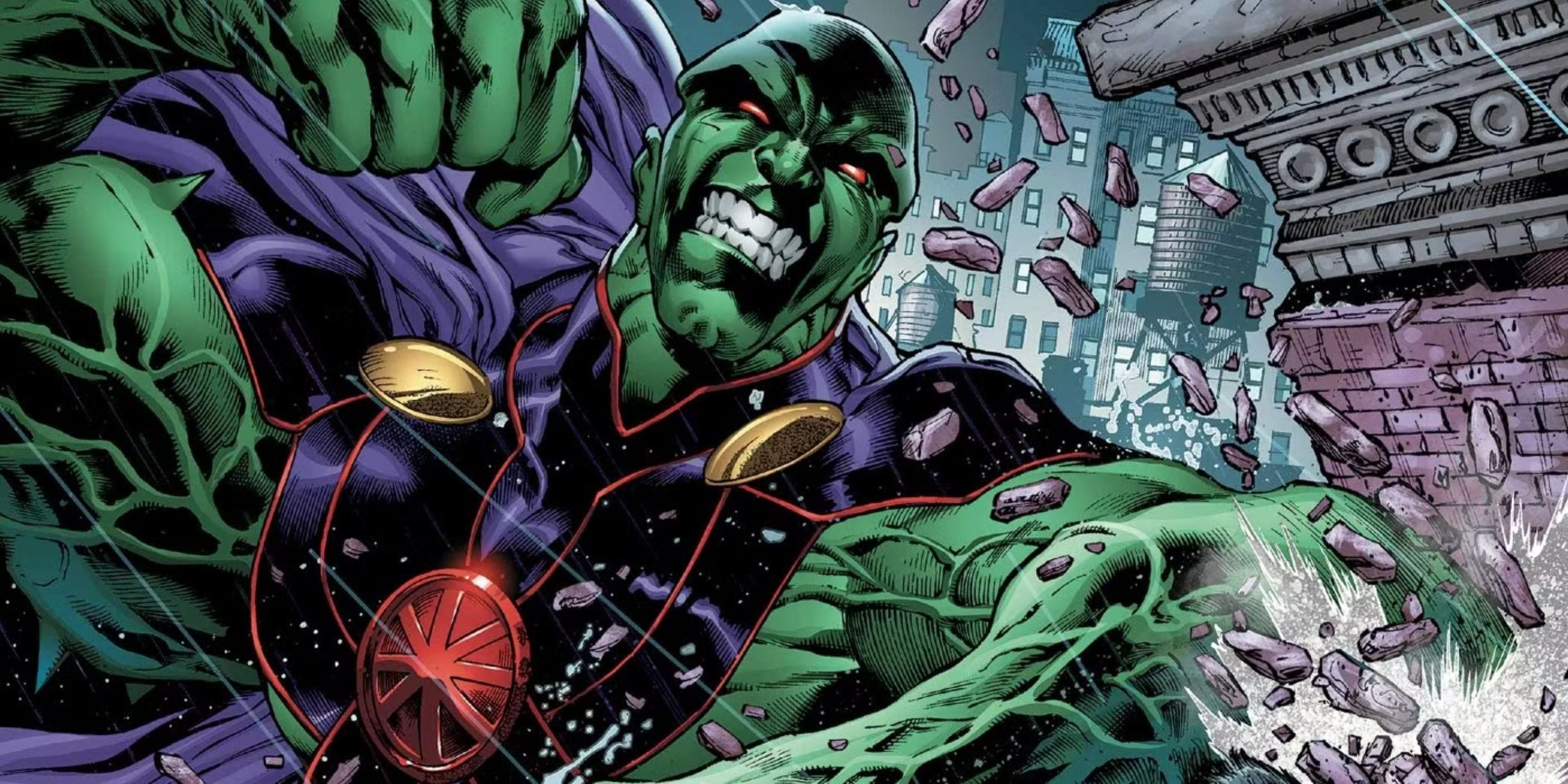 angry martian manhunter in dc comics