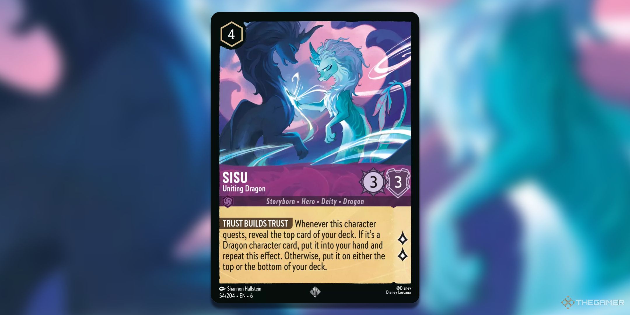 Sisu, Uniting Dragon Disney Lorcana TCG Card Art.