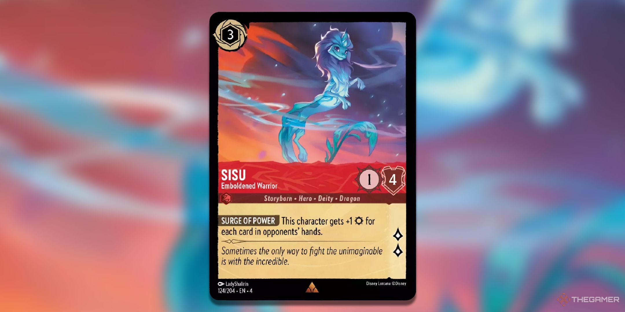 Sisu, Emboldened Warrior Disney Lorcana TCG Card Art.