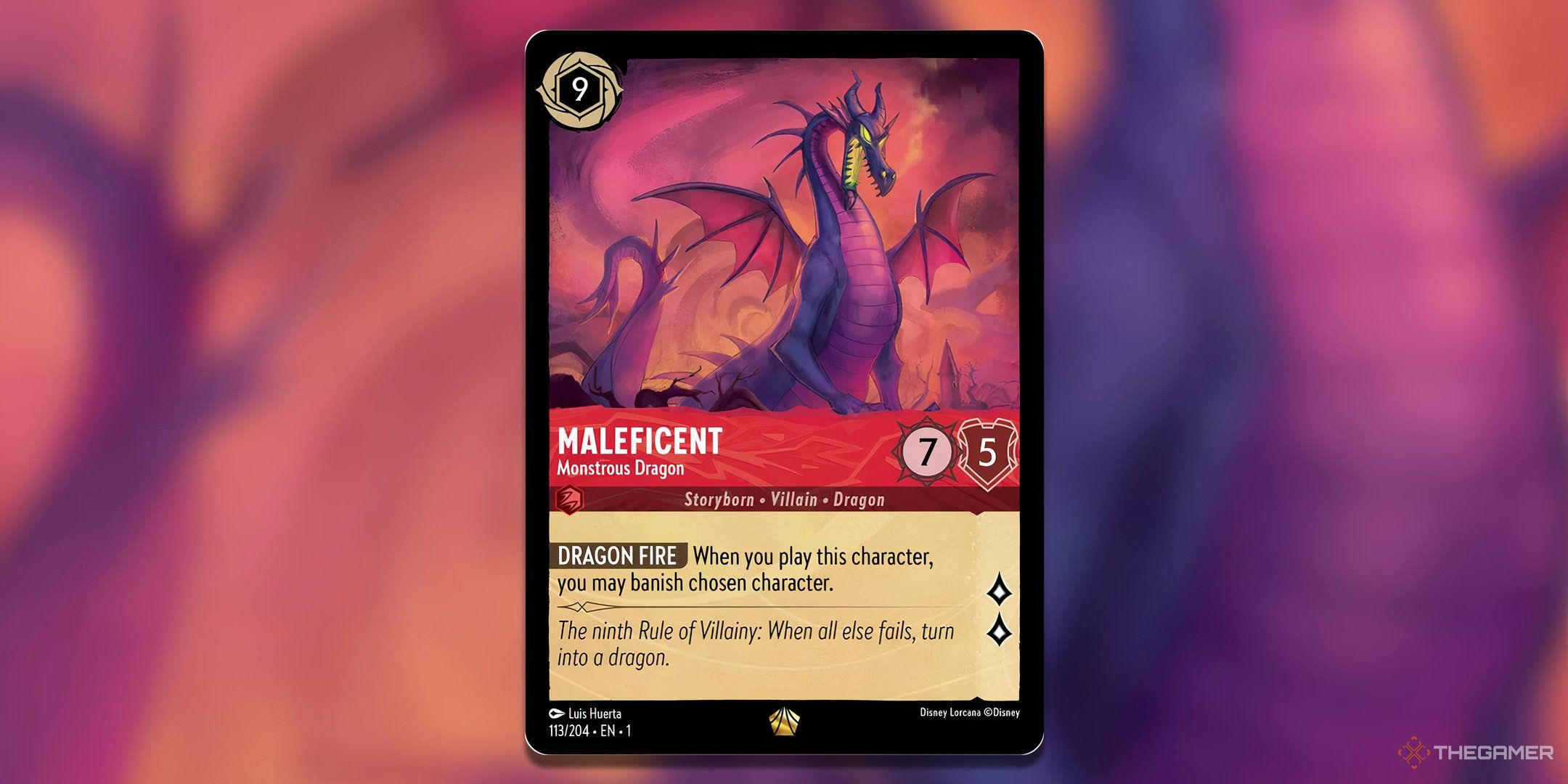 maleficent monstrous dragon the first chapter lorcana.