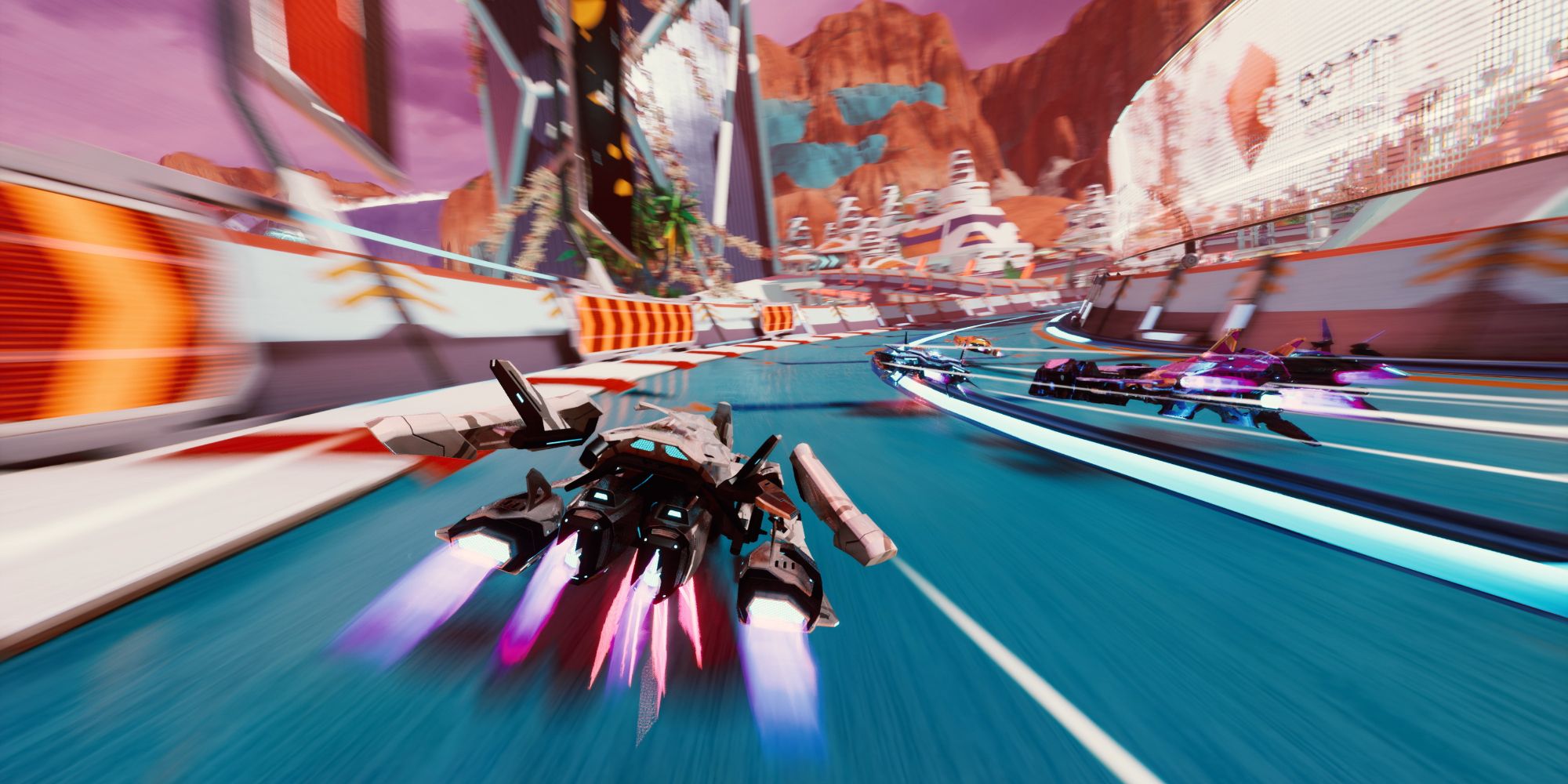 A ship speeding in Redout.