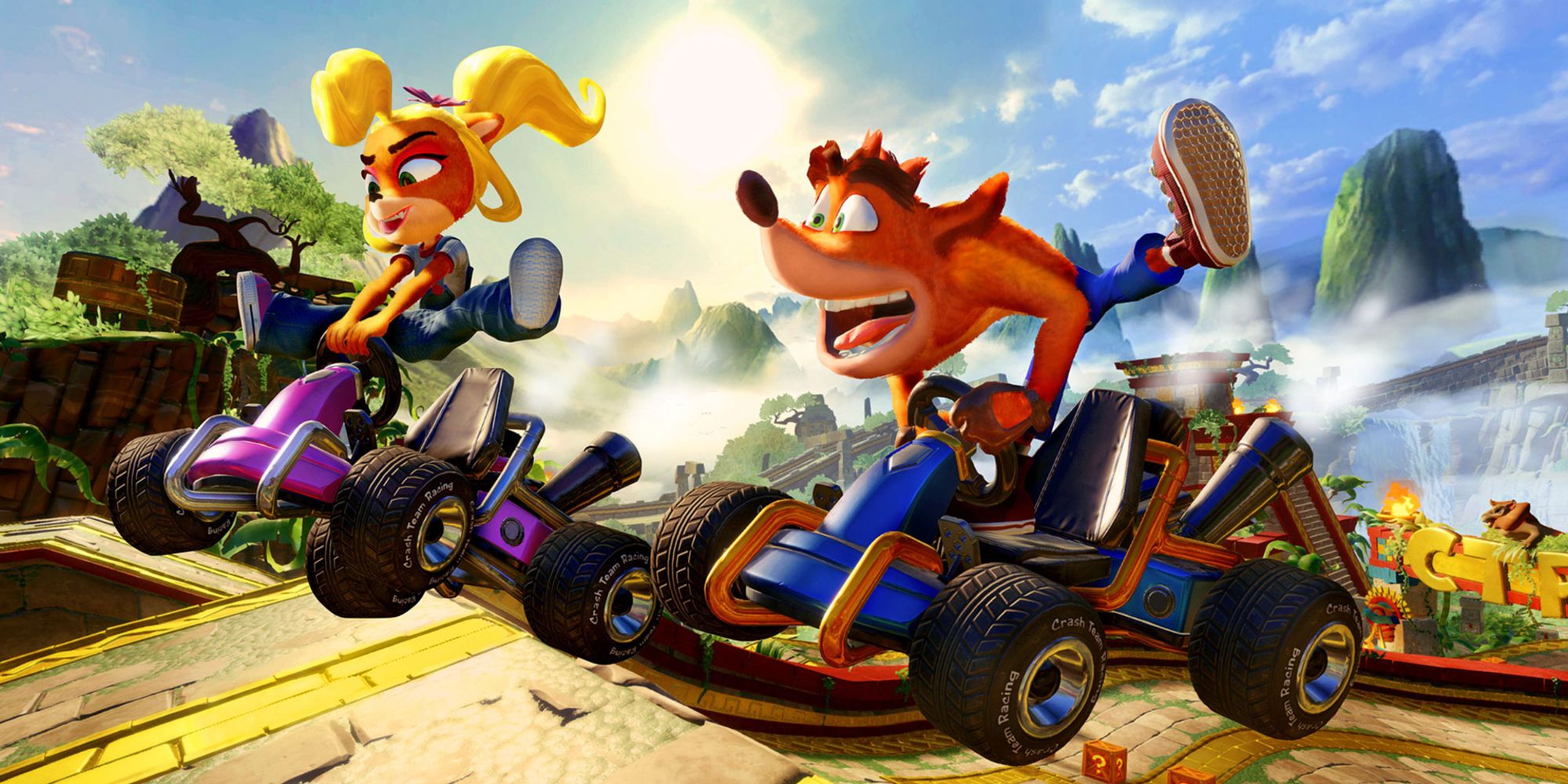 Promotional Art for Crash Team Racing Nitro-Fueled.