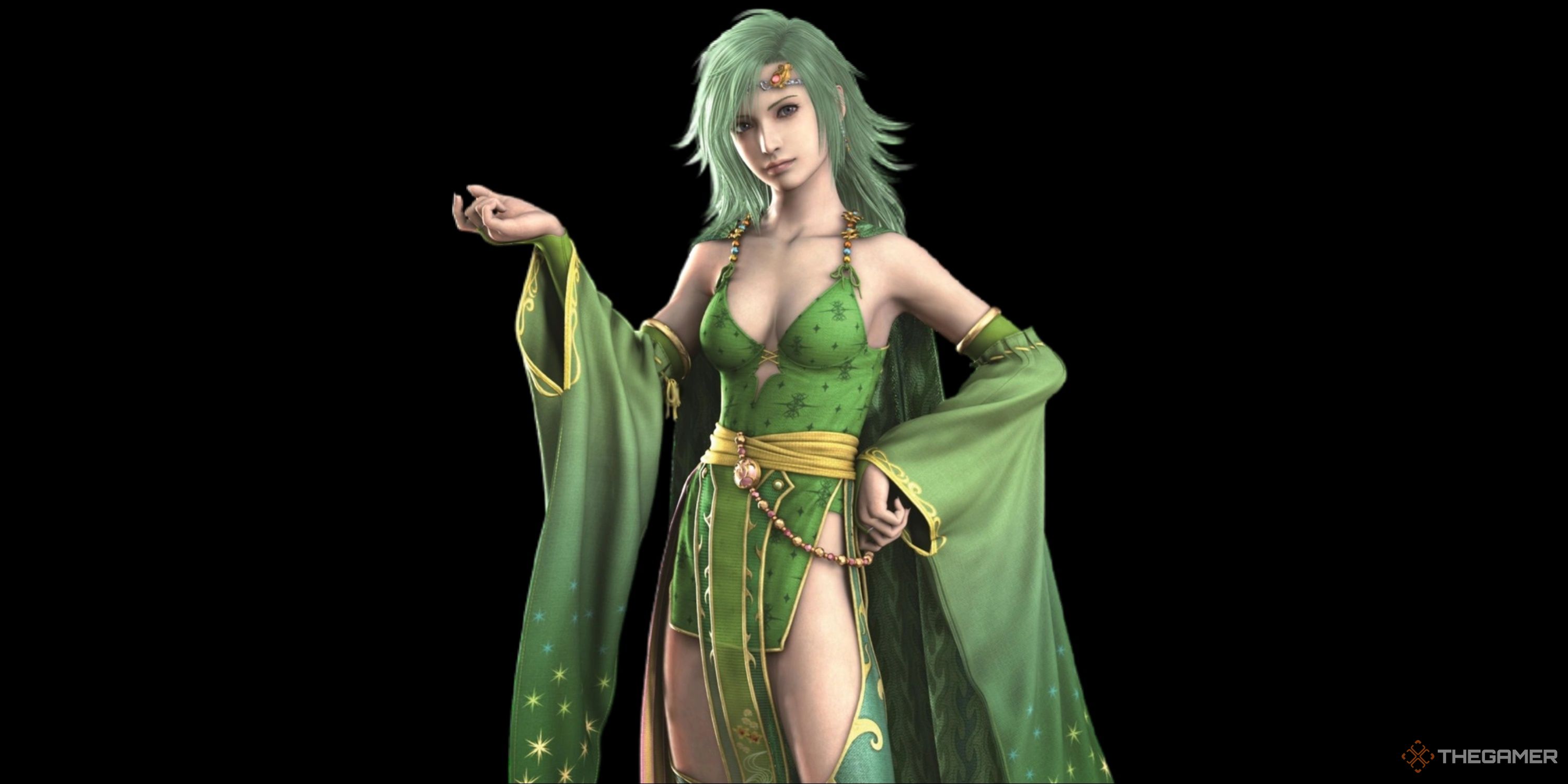 Rydia from Final Fantasy 4 as an adult.